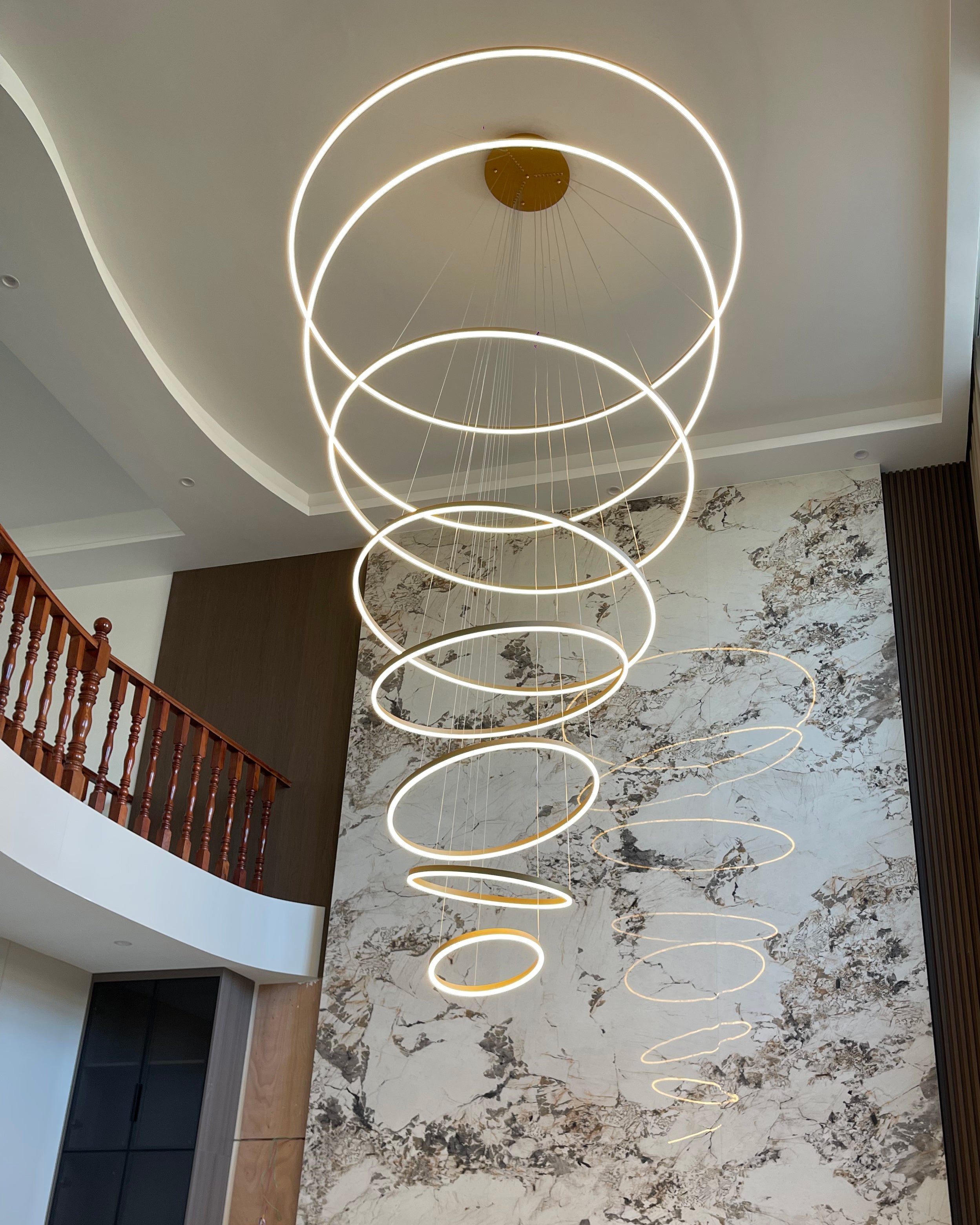 WOMO Lustre Multiple Cercle Led Luxe-WM2159