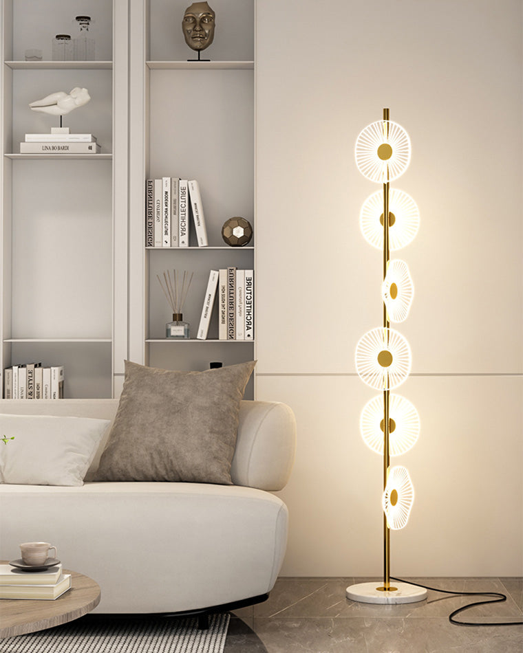Lampadaire à intensité variable multi-lumière WOMO avec télécommande-WM7075