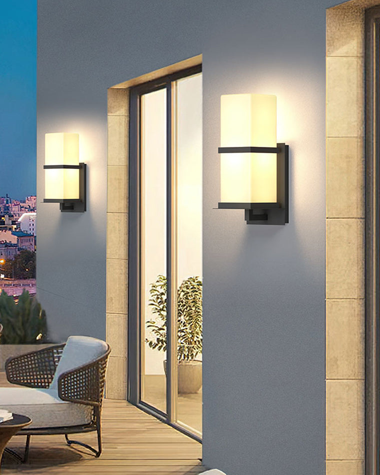 WOMO Applique murale extérieure Craftsman en verre-WM9067