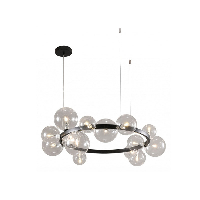 WOMO Lustre Cercle Bulles de Verre-WM2292