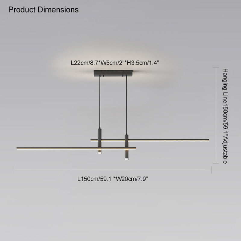 WOMO Suspension Lineaire Spot Led Salle à Manger-WM2037