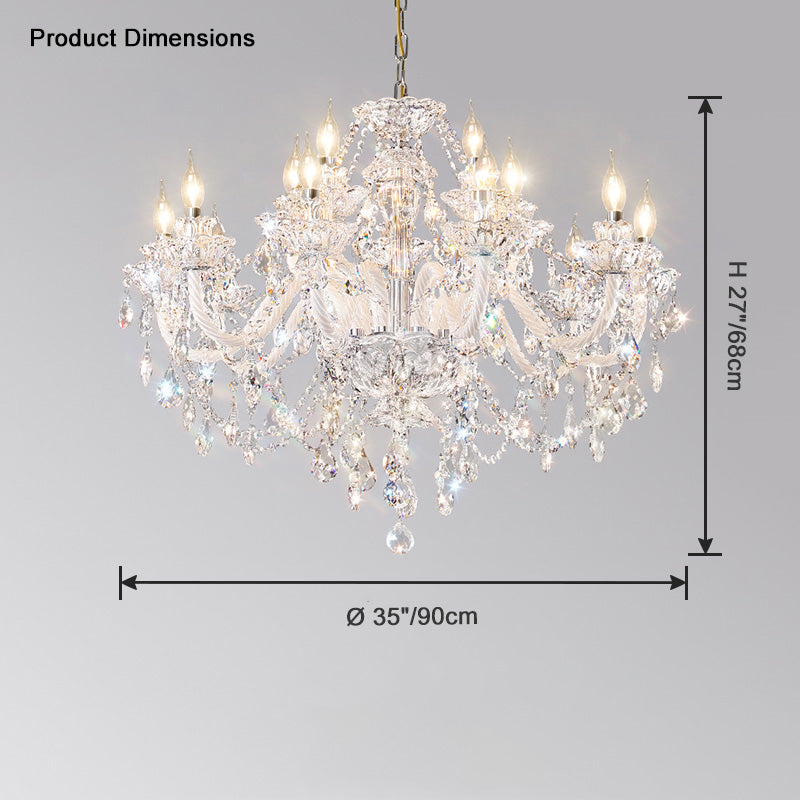 WOMO Lustre Luxe Cristal pour Salon-WM2340