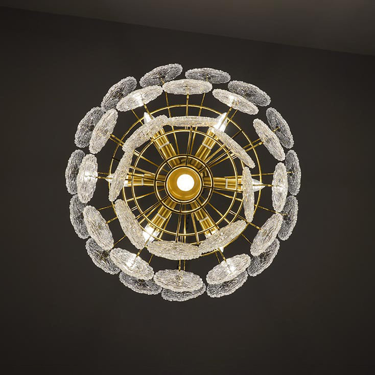 WOMO Lustre Chic Feuille en Verre-WM2208