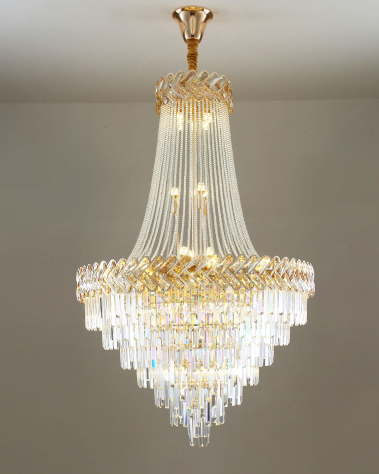 Lustre en cristal à plusieurs niveaux WOMO-WM2381