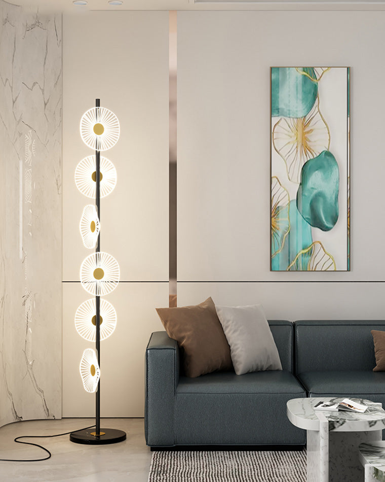Lampadaire à intensité variable multi-lumière WOMO avec télécommande-WM7075
