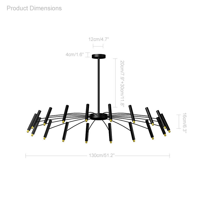 WOMO Lustre Branche Bougie Led-WM2038