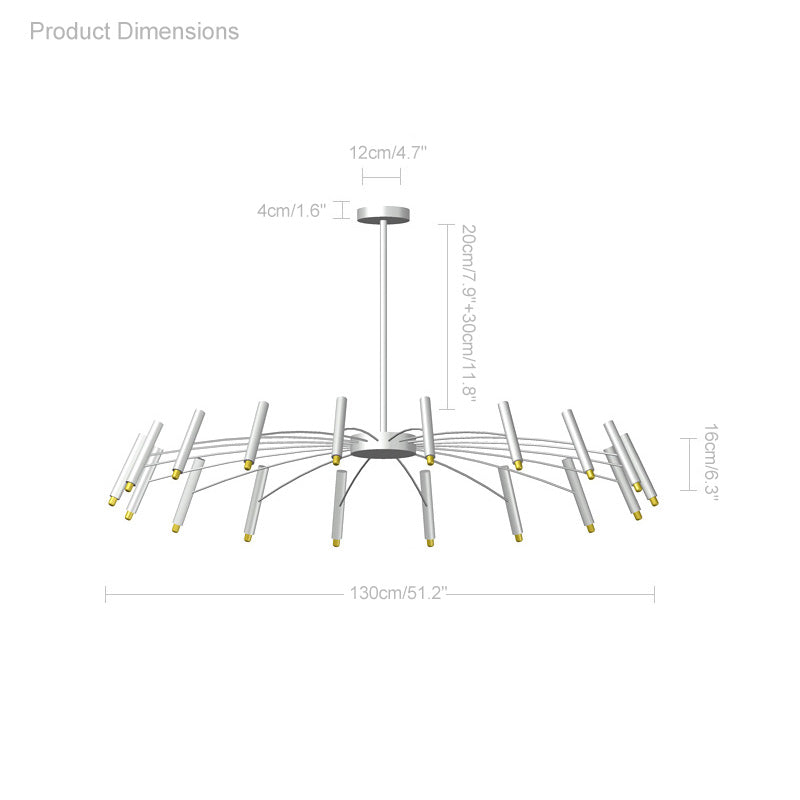 WOMO Lustre Branche Bougie Led-WM2038
