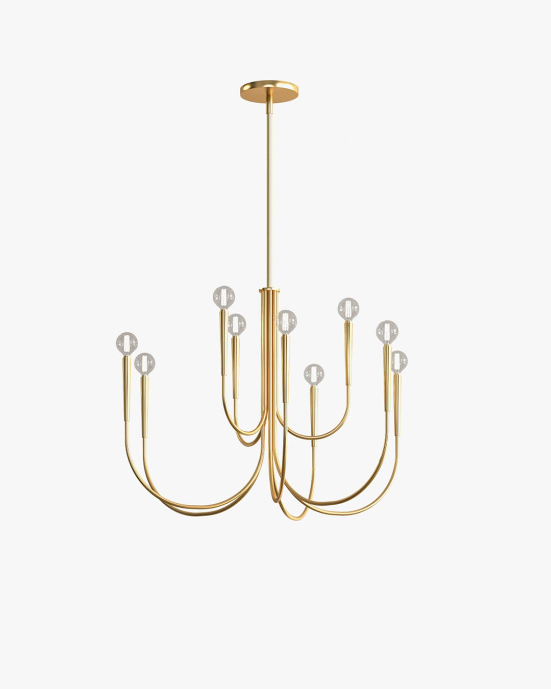 WOMO Lustre Bras Articulé Bougie Doré/Noir-WM2508