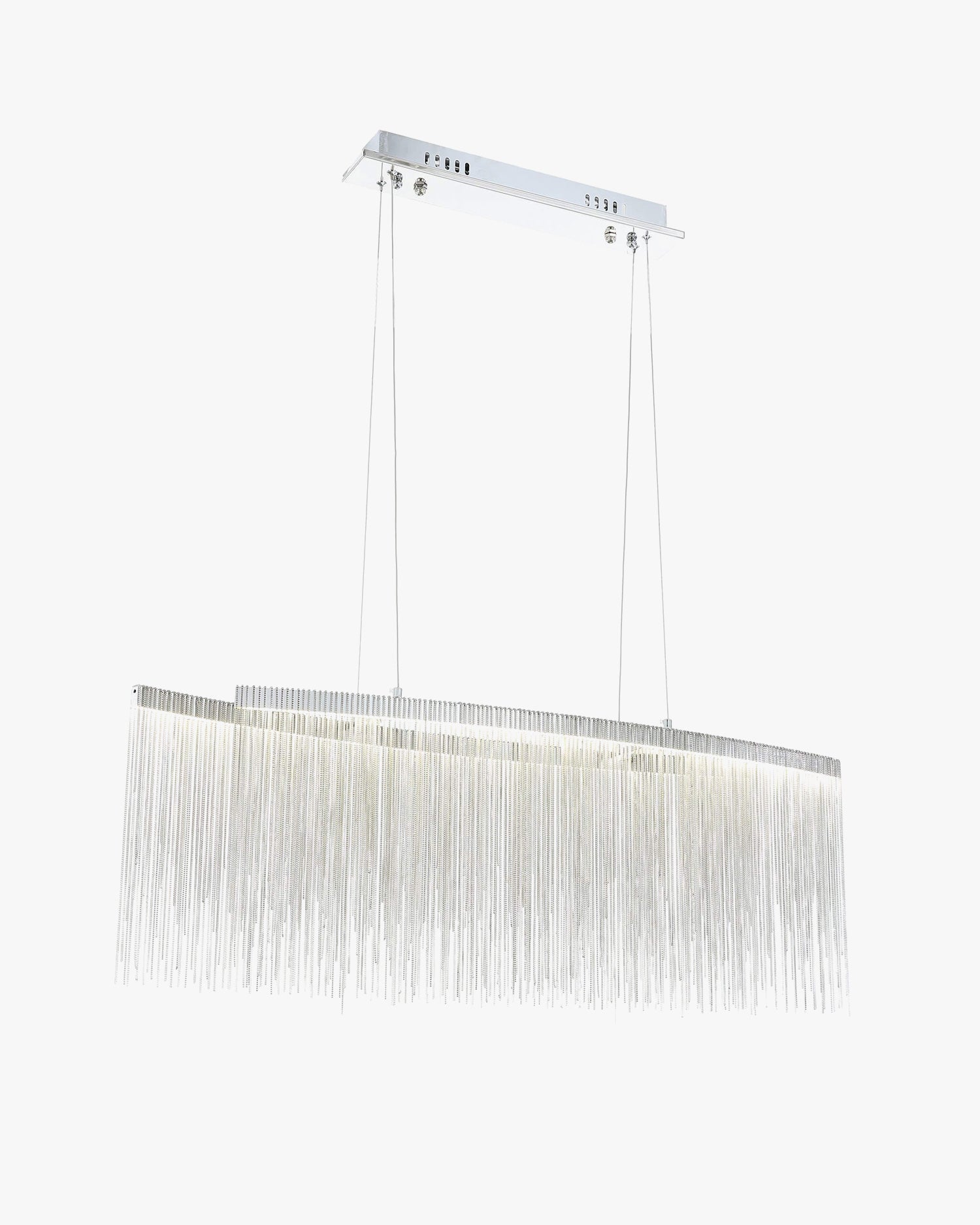 WOMO Lustre Linéaire Macramé Doré/Argent-WM2062b