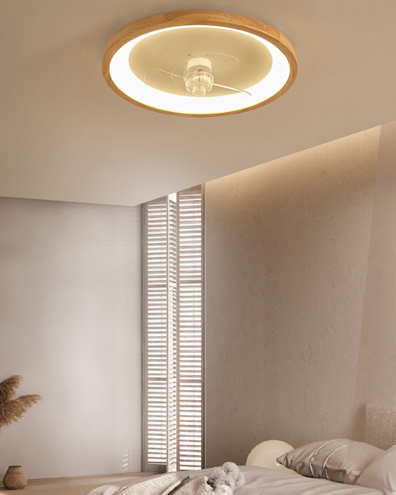 Ventilateur de plafond à profil bas WOMO avec lumière vive- WM5266