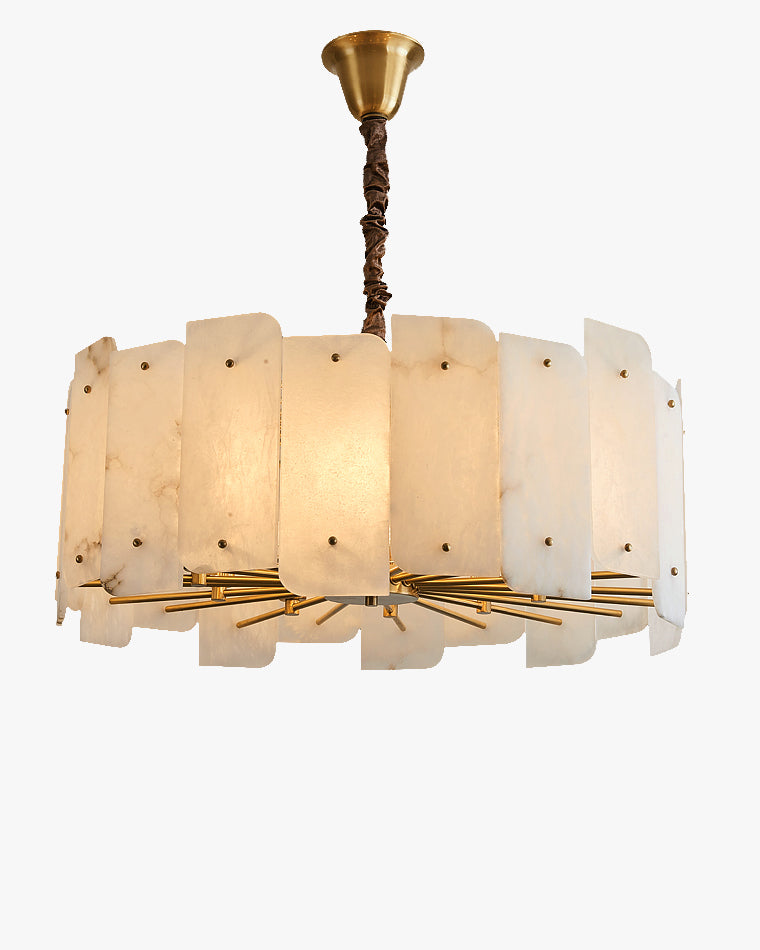 Lustre rond en albâtre WOMO-WM2391