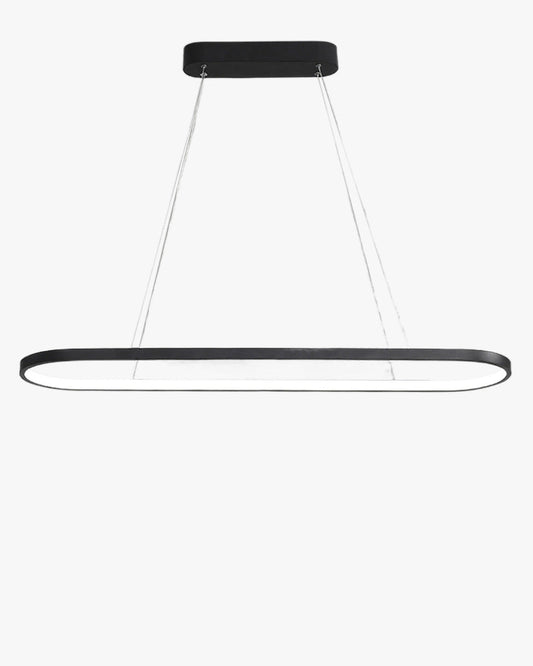 WOMO Lustre Longue Ovale Noir/Blanc-WM2446