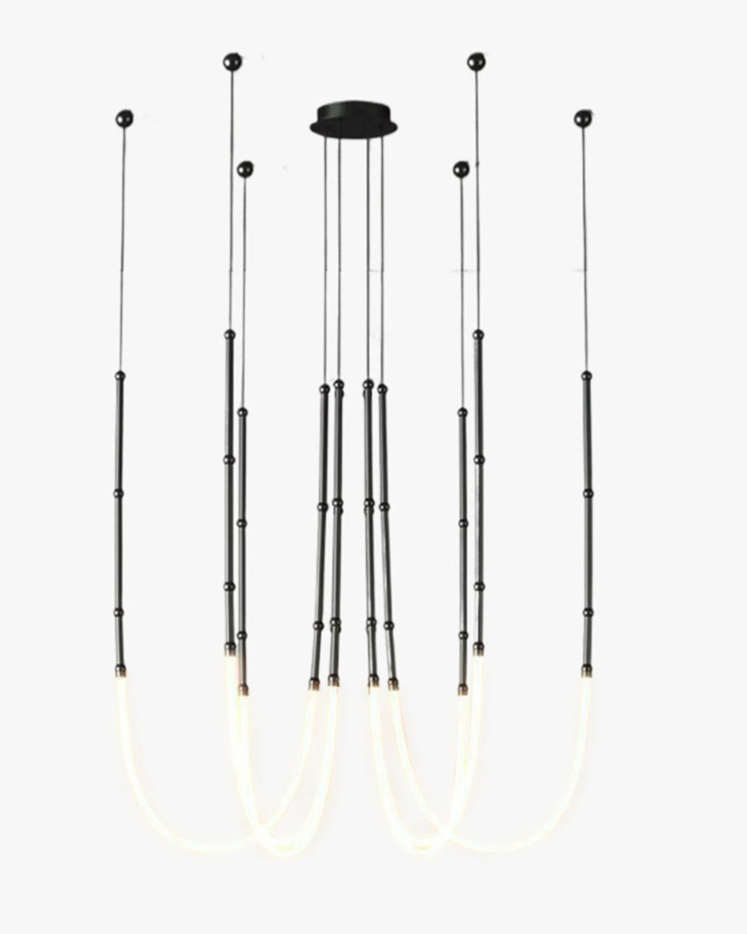 Lustre LED en corde de bambou WOMO-WM2752