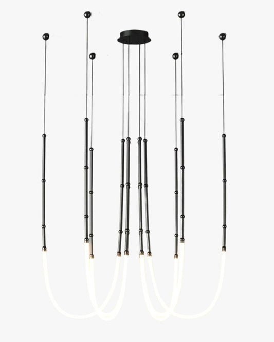 Lustre LED en corde de bambou WOMO-WM2752