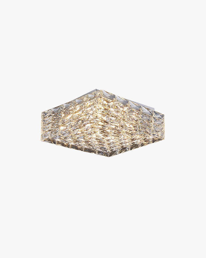 Plafonnier encastré en cristal carré WOMO-WM1130