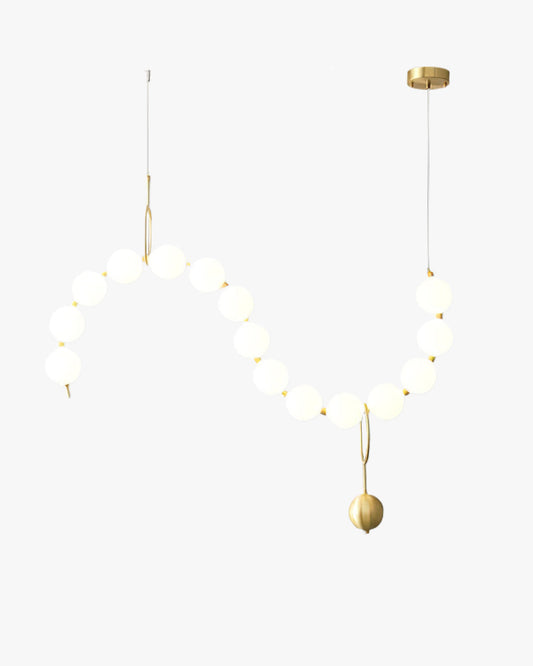 WOMO Lustre Vague Collier de Perles Art Déco-WM2102c