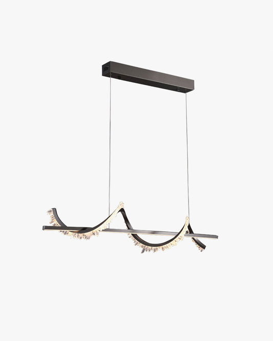 Lustre linéaire en cristal WOMO Swirl-WM2713