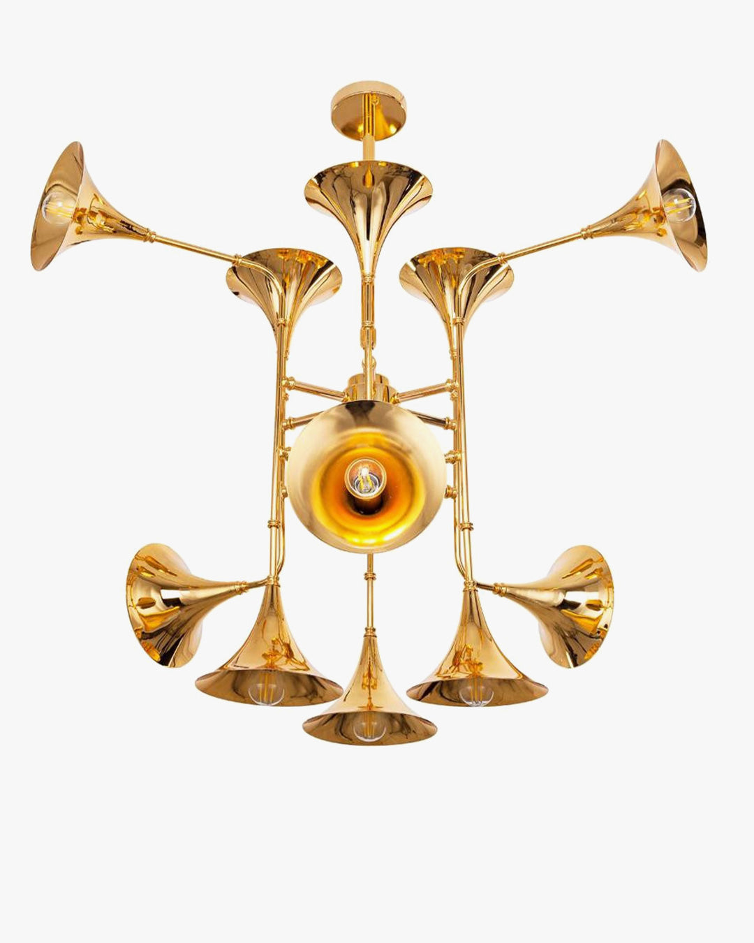 WOMO Gold Flower Chandelier Art Deco-WM2614