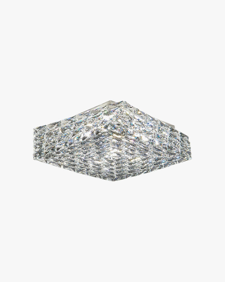 Plafonnier encastré en cristal carré WOMO-WM1130