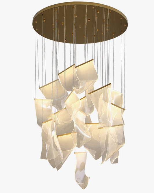 WOMO Lustre Feuille Acrylique Escalier-WM2158