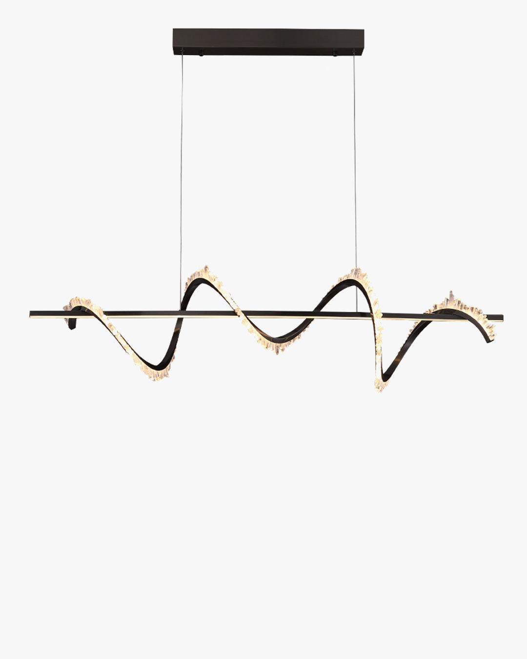 Lustre linéaire en cristal WOMO Swirl-WM2713
