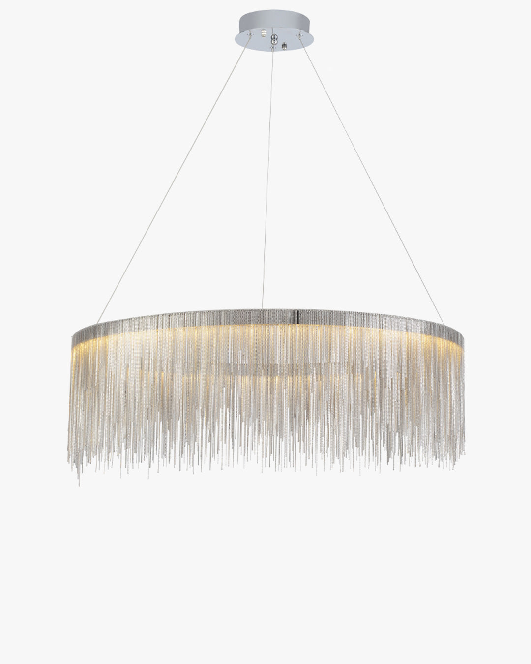 WOMO Lustre Macramé Rond Argenté/Doré-WM2062a