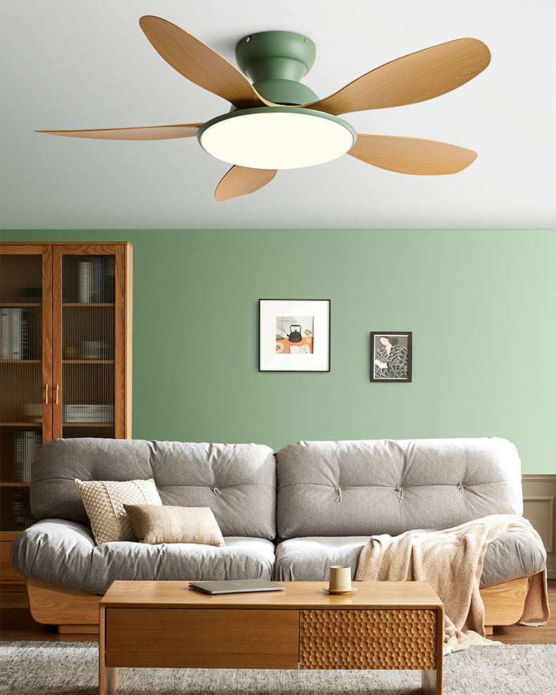 Lampe de ventilateur de plafond à profil bas WOMO 5 lames - WM5194