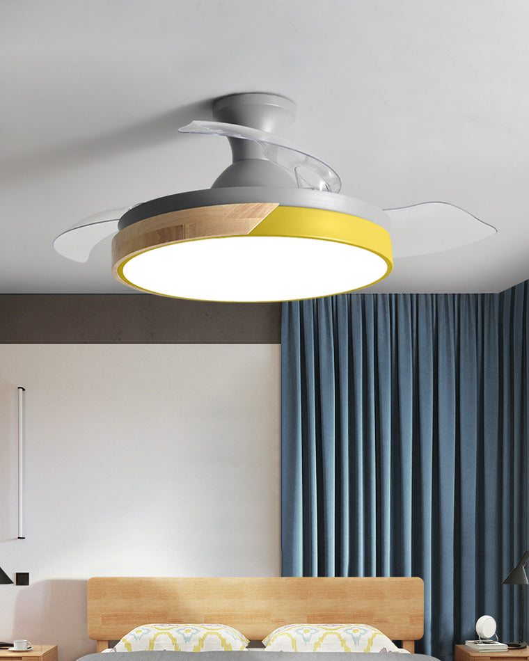 WOMO Ventilateur de plafond bas Pale Retractable-WM5077