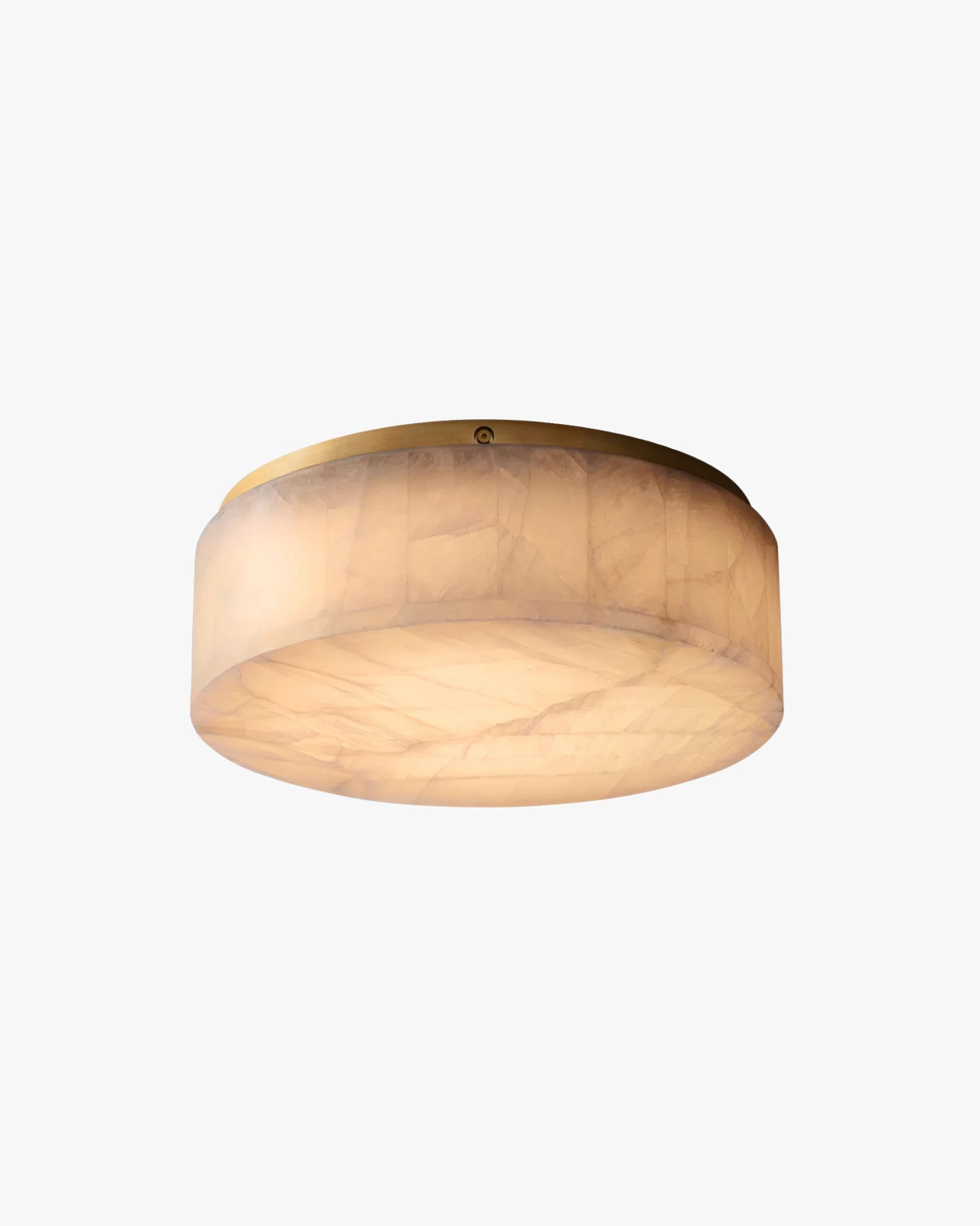 Plafonnier encastré en alabâtre WOMO Drum-WM1143