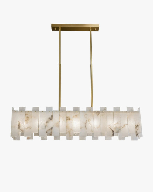 Lustre rectangulaire en alabâtre WOMO-WM2856