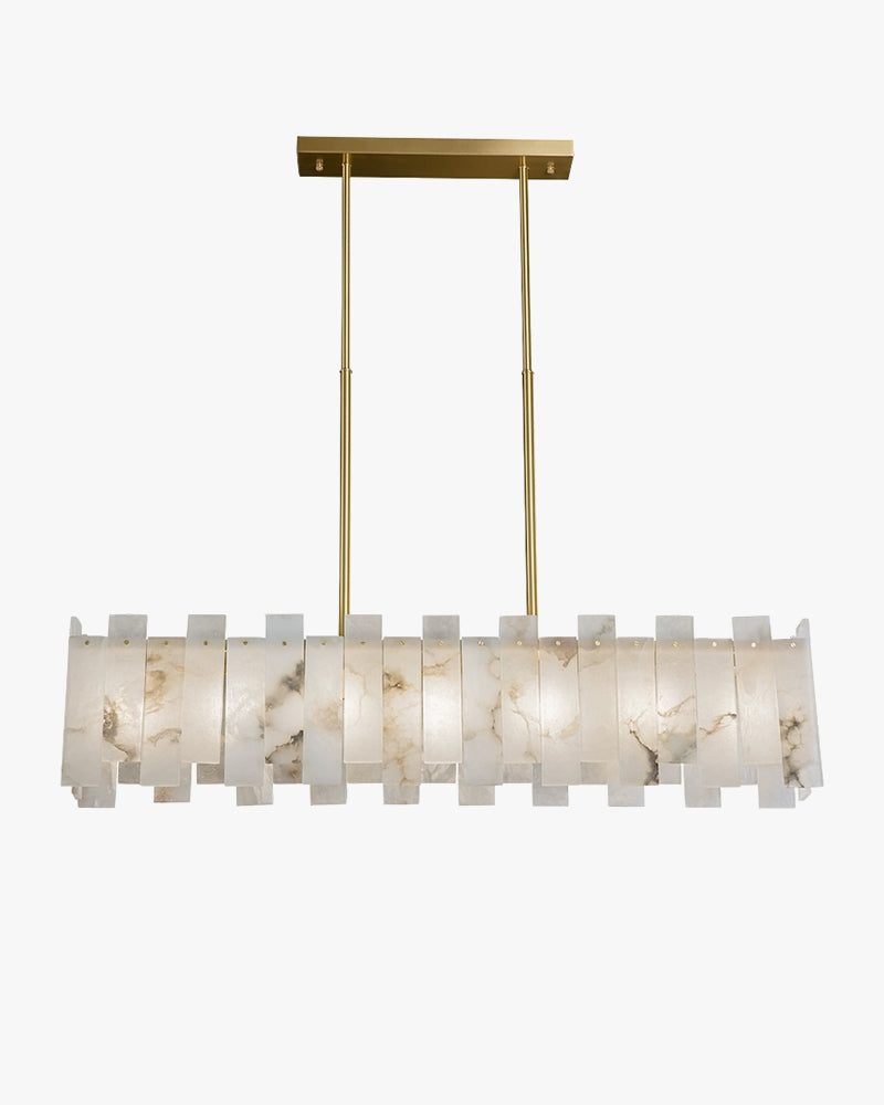 Lustre rectangulaire en alabâtre WOMO-WM2856