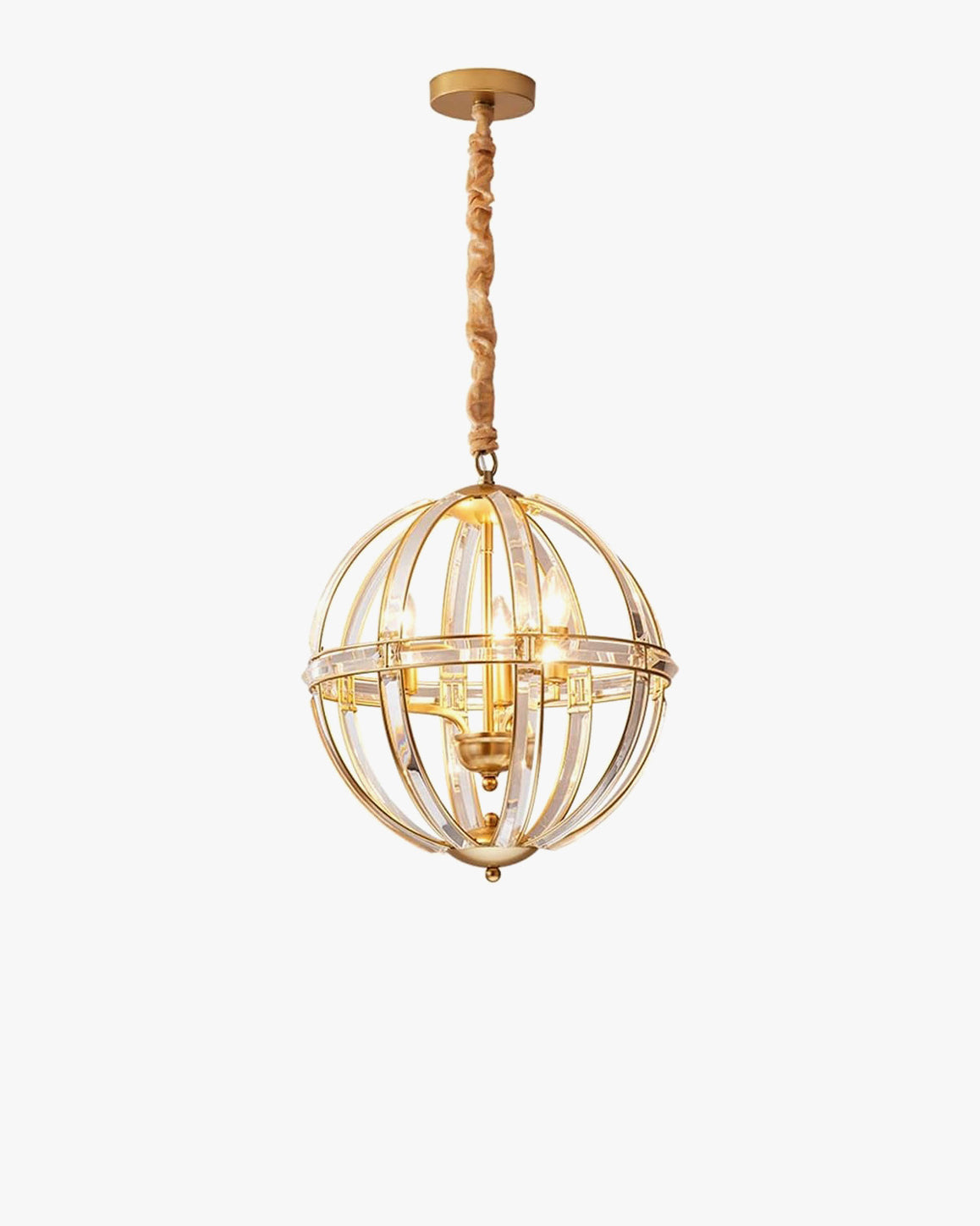 Lustre WOMO Cage Crystal Orb-WM2595