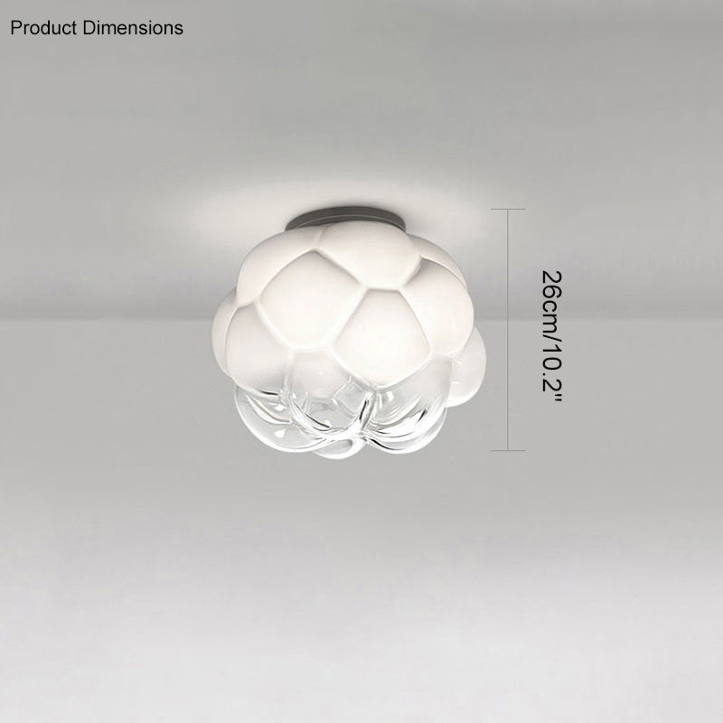 WOMO Plafonnier Nuage Boule Opaline - WM1036