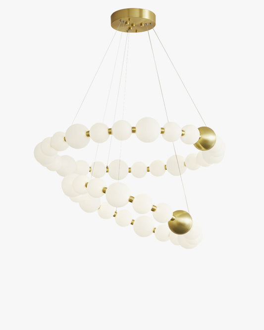 WOMO Lustre Cercle Collier de Perles-WM2449