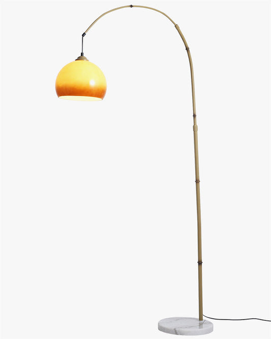 WOMO Lampe sur Pied Arc Bambou Suspendue - WM7133