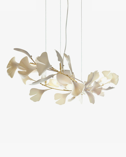 WOMO Lustre Long Feuille de Ginkgo Céramiqu Décorative-WM2429