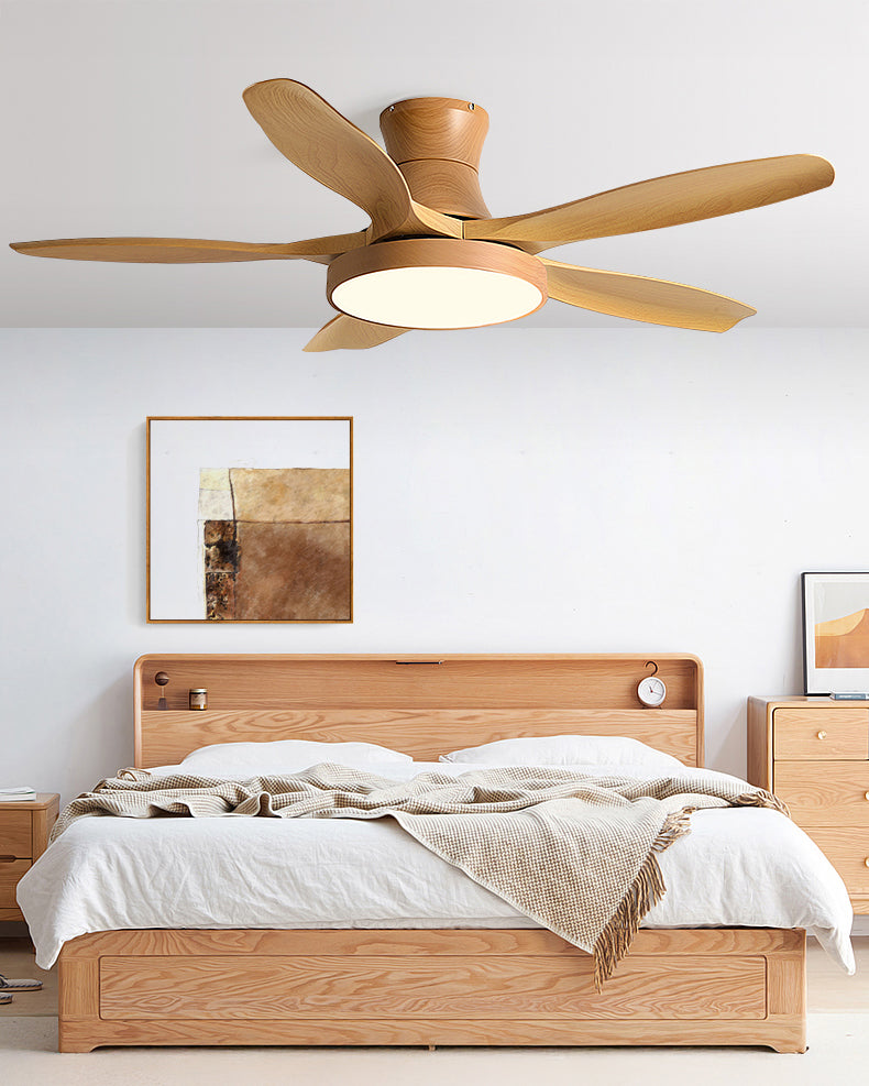 Lampe de ventilateur de plafond à profil bas WOMO à 5 lames - WM5245a