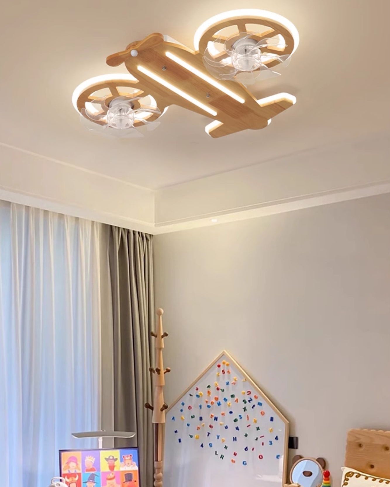 Lampe de ventilateur de plafond à profil bas WOMO Propeller - WM5275