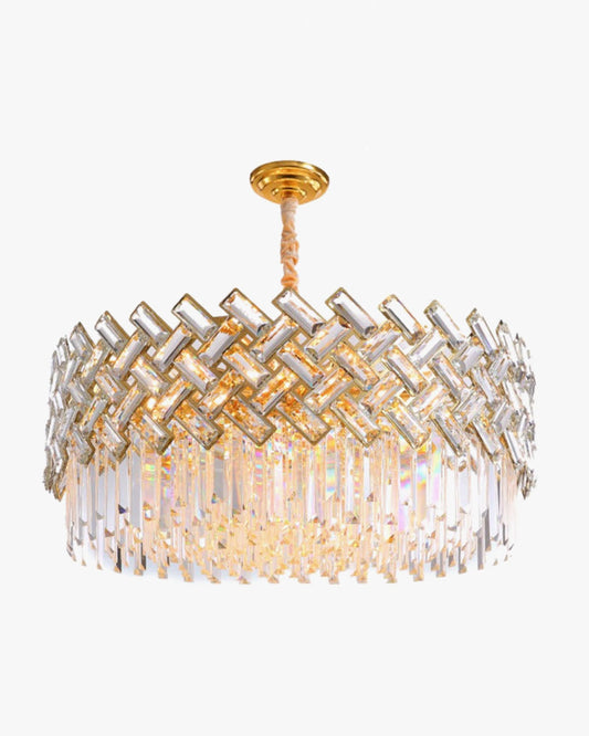 WOMO Lustre Rond Cristal Doré-WM2190