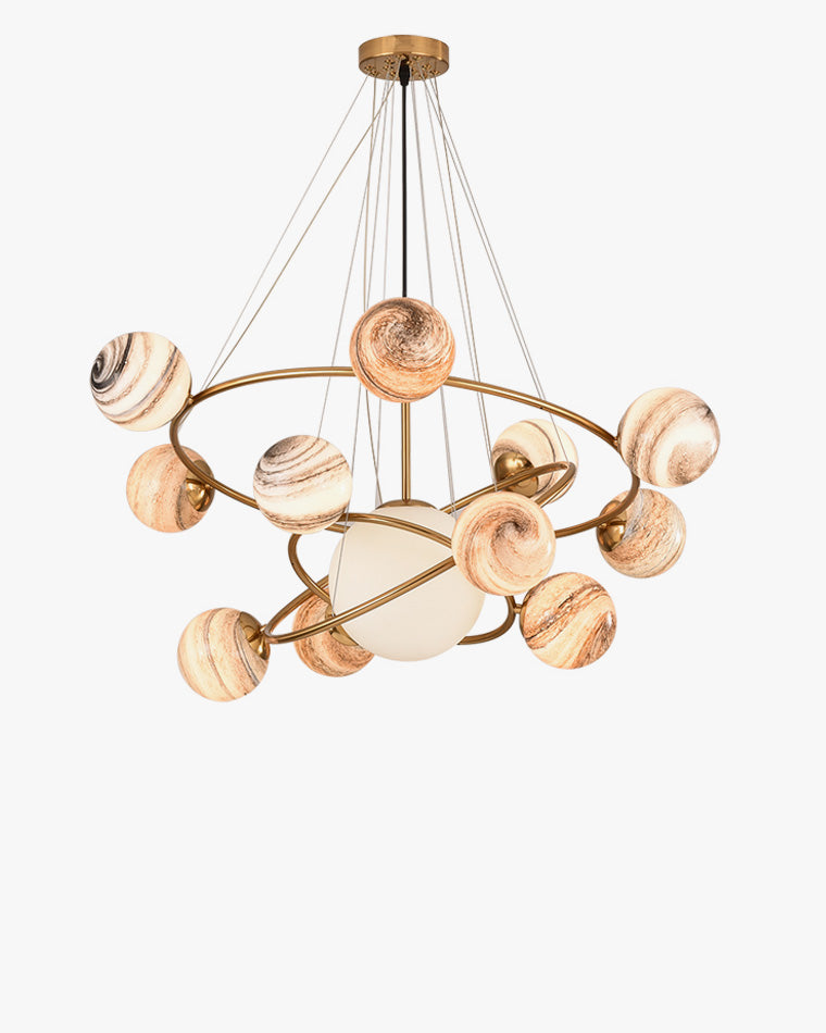 Lustre en verre WOMO Planet-WM2385