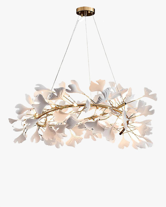 WOMO Lustre Spirale Feuille de Ginkgo Céramiqu Décorative-WM2416