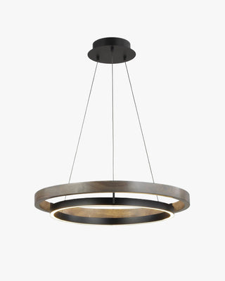WOMO Lustre Anneaux Led en Bois-WM2492