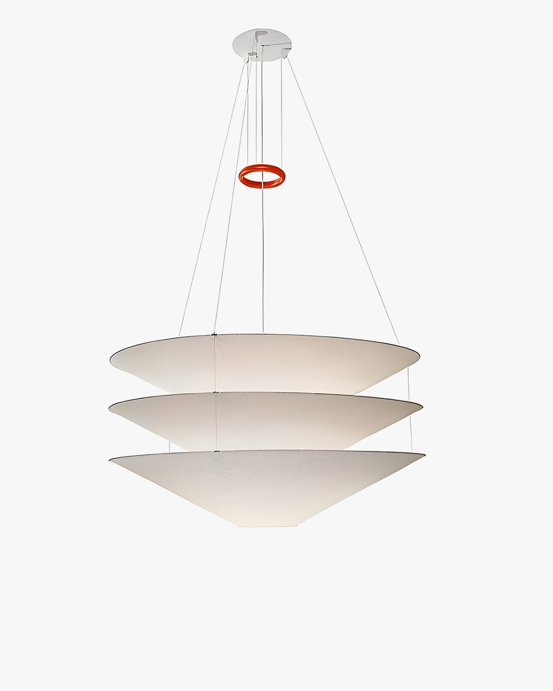 WOMO-WM2775 Tiered Cone Rice Paper Pendant Light