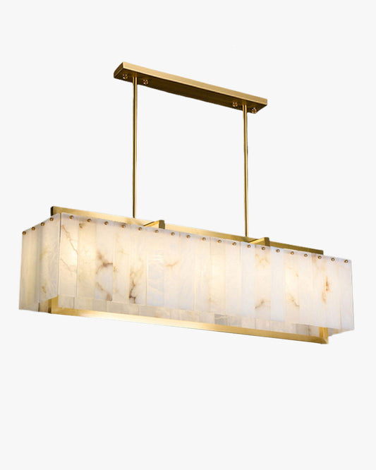 WOMO Lustre Rectangulaire Doré Art Déco-WM2390b