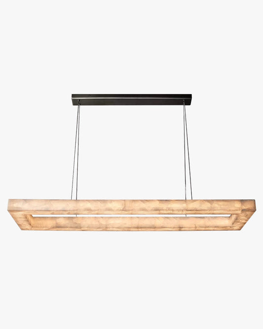 Lustre en alabâtre rectangulaire WOMO-WM2822