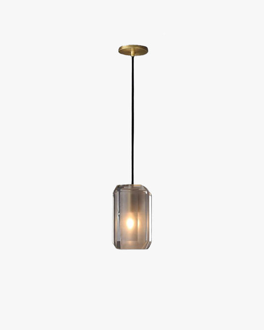 Suspension rectangulaire en cristal WOMO-WM2682