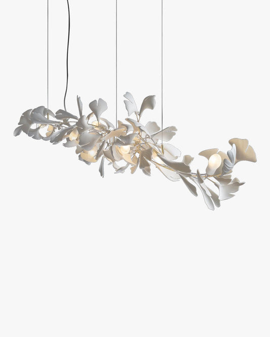 WOMO Lustre Long Feuille de Ginkgo Céramiqu Décorative-WM2430