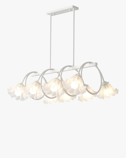 WOMO Lustre Lineaire Multiple Fleur Verre-WM2283