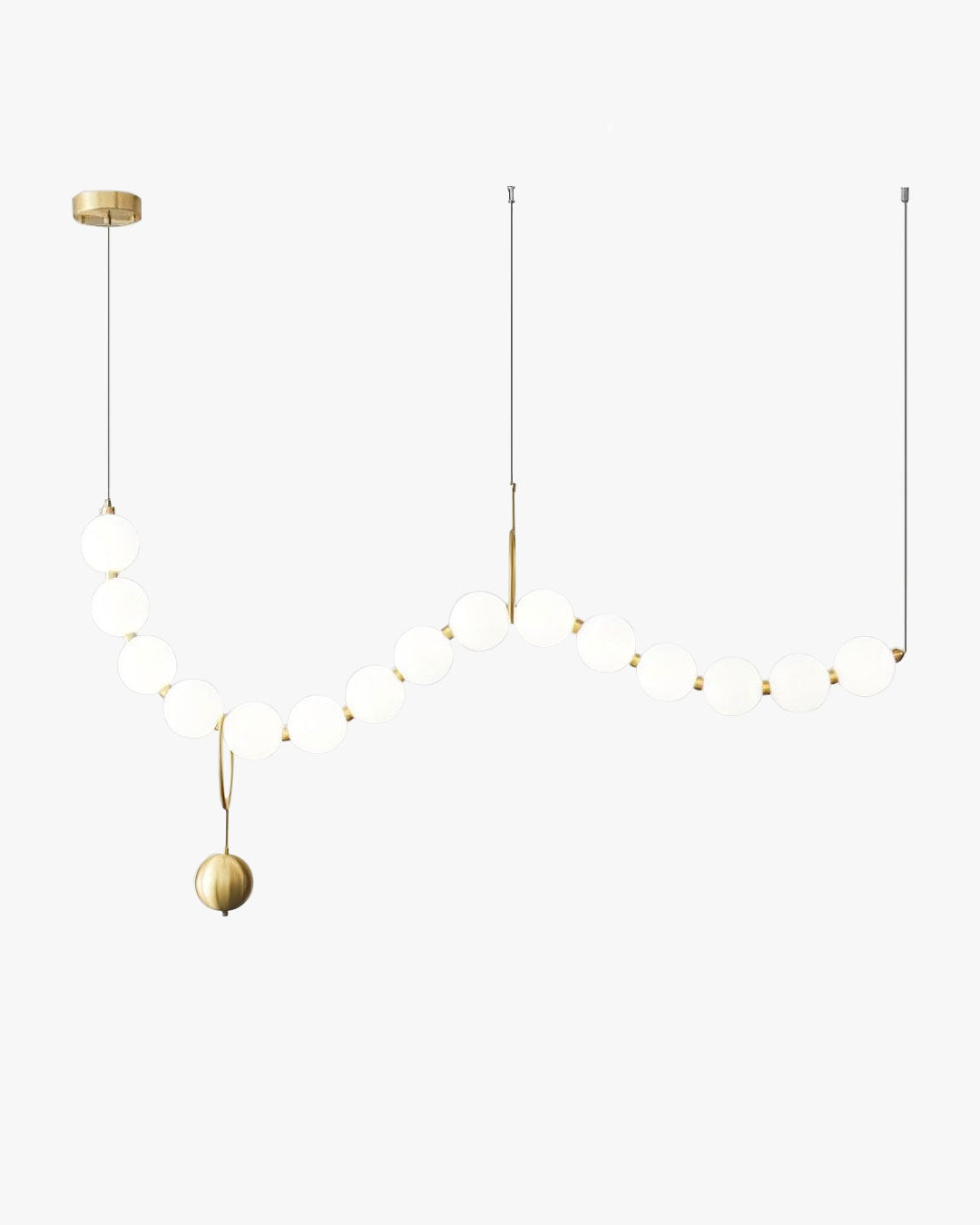 WOMO Lustre Vague Collier de Perles Salle à Manger-WM2102a