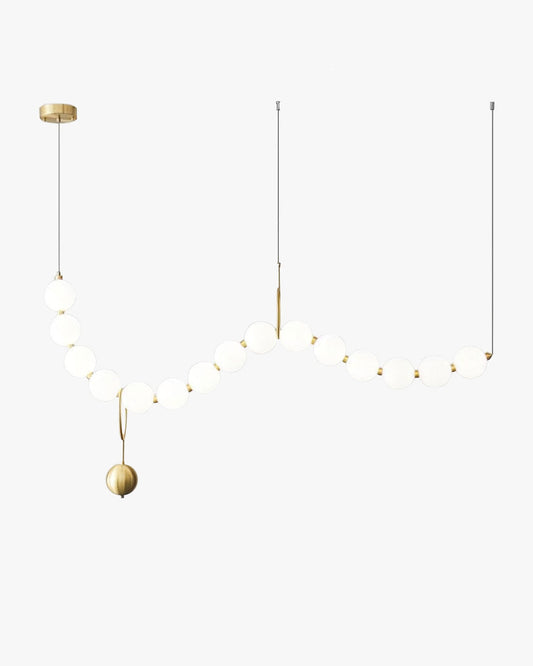 WOMO Lustre Vague Collier de Perles Salle à Manger-WM2102a